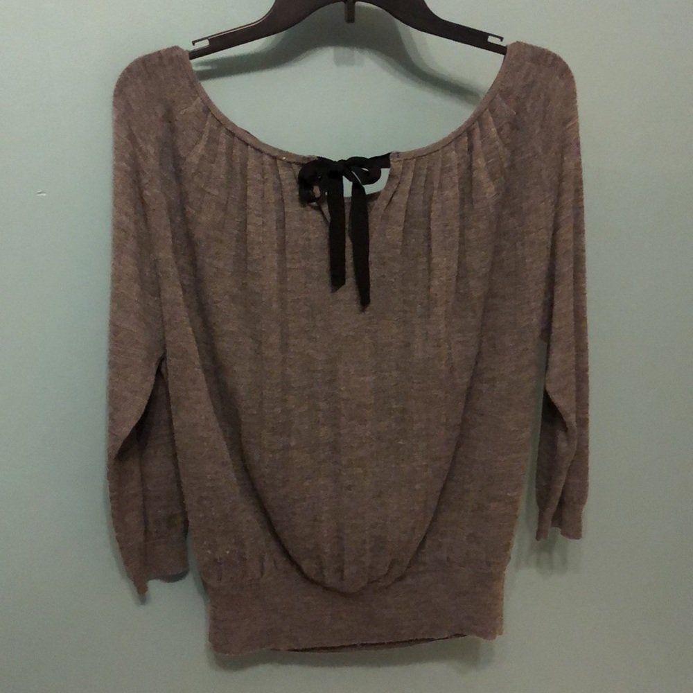 Loft Ribbon Tie Back Sweater Size M